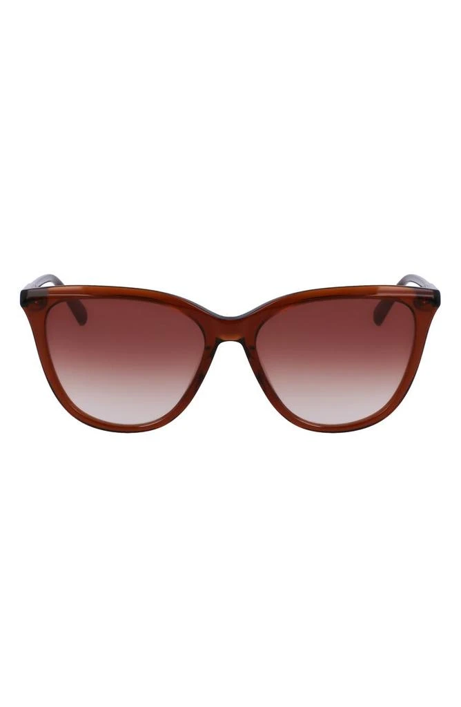 商品Longchamp|Le Pliage 56mm Gradient Tea Cup Sunglasses,价格¥412,第1张图片