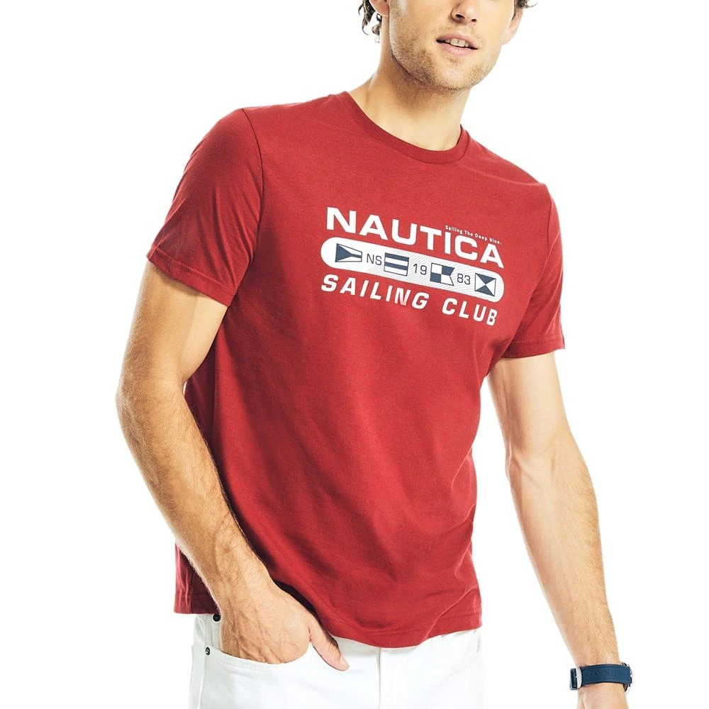 商品Nautica|Men's Short-Sleeve Maritime Flags Graphic T-Shirts,价格¥57,第1张图片