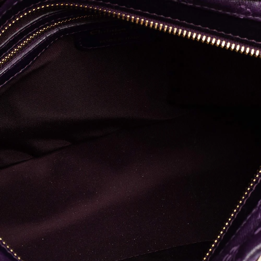Dior Purple Cannage Coated Canvas Soft Lady Dior Tote 商品