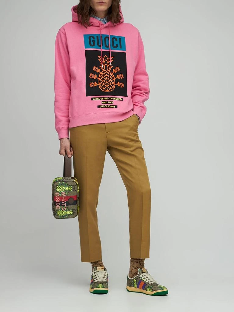 商品Gucci|Pineapple Print Gg Supreme Belt Bag,价格¥9667,第1张图片详细描述