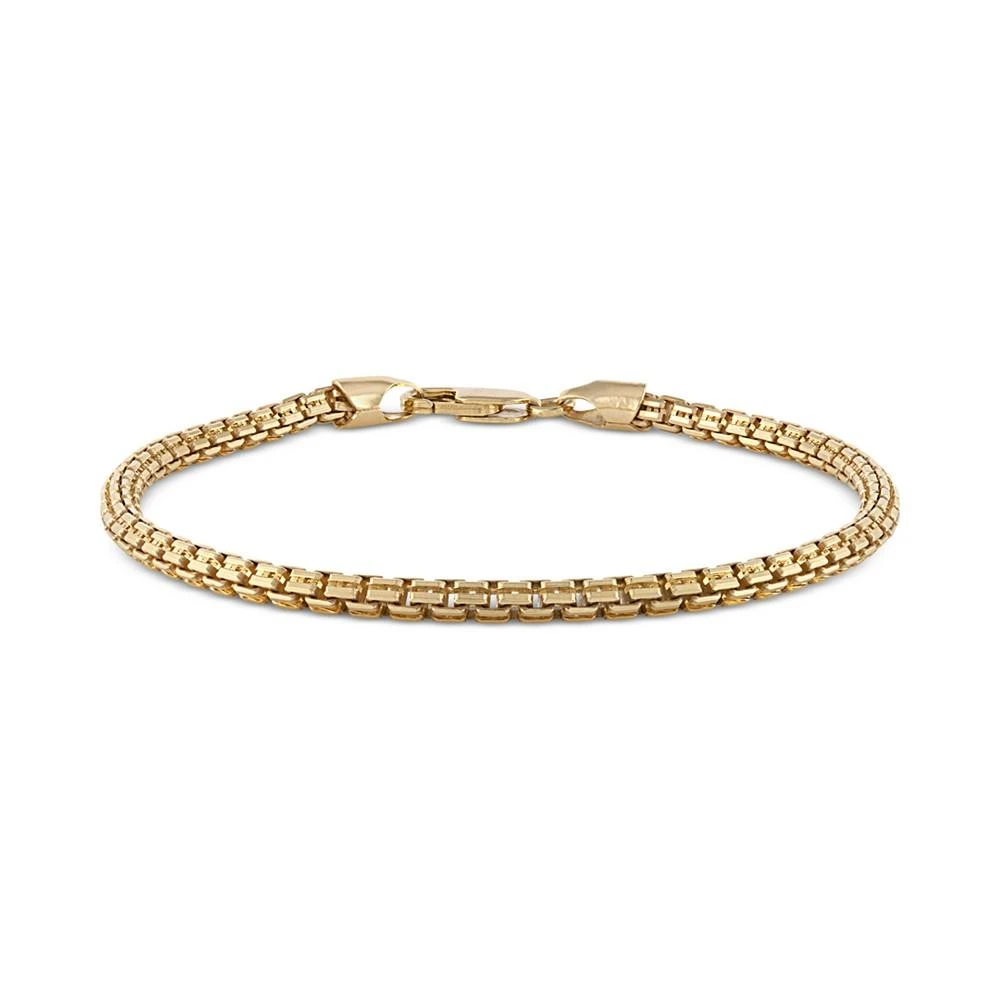 2-Pc. Set Box Link 22" Chain Necklace and Bracelet in 14k Gold-Plated Sterling Silver, Created for Macy's (Also available in Sterling Silver) 商品