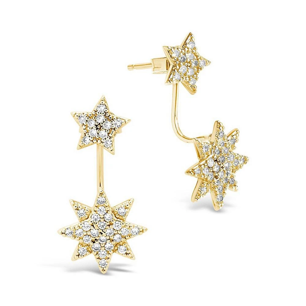 商品Sterling Forever|Cubic Zirconia Snowflake Stud Earring and Layered Necklace Peace & Joy Gift Set,价格¥505,第2张图片详细描述