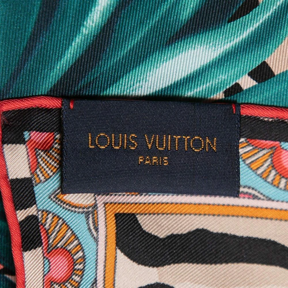 商品[二手商品] Louis Vuitton|Louis Vuitton Multicolor Jungle Fever Silk Square Scarf,价格¥3140,第3张图片详细描述