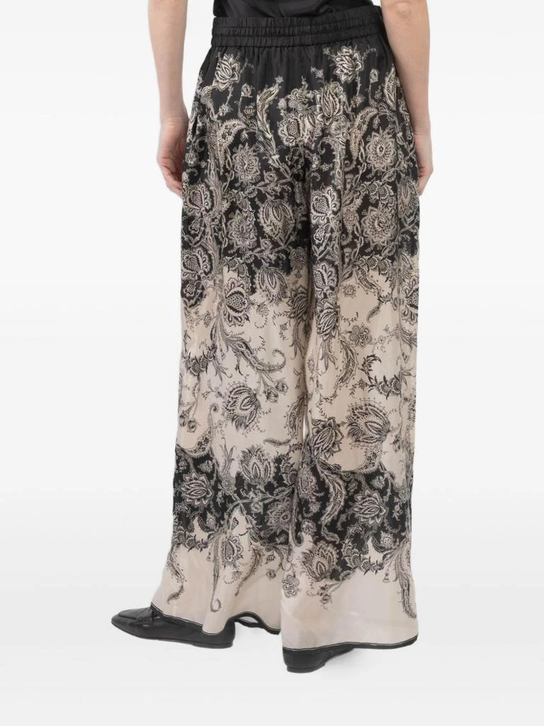 パンツ ZIMMERMANN COCO PRINTED SILK TROUSERS Zimmermann Coco Printed Silk Trousers in Blue | Lyst