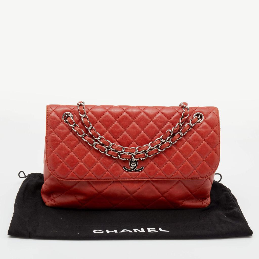 Chanel Orange Quilted Leather In-The-Business Flap Bag商品第10张图片规格展示