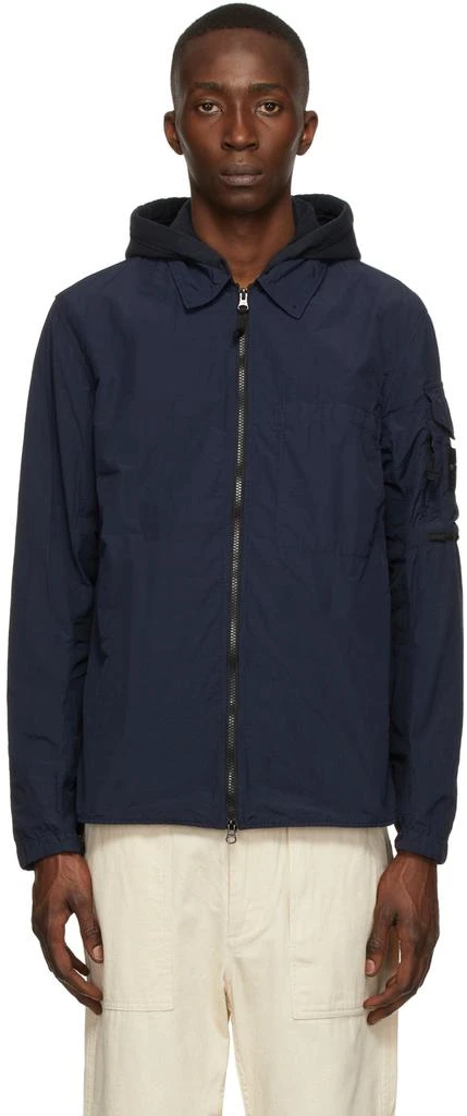 商品Stone Island|Navy Naslan Light Jacket,价格¥1899,第1张图片
