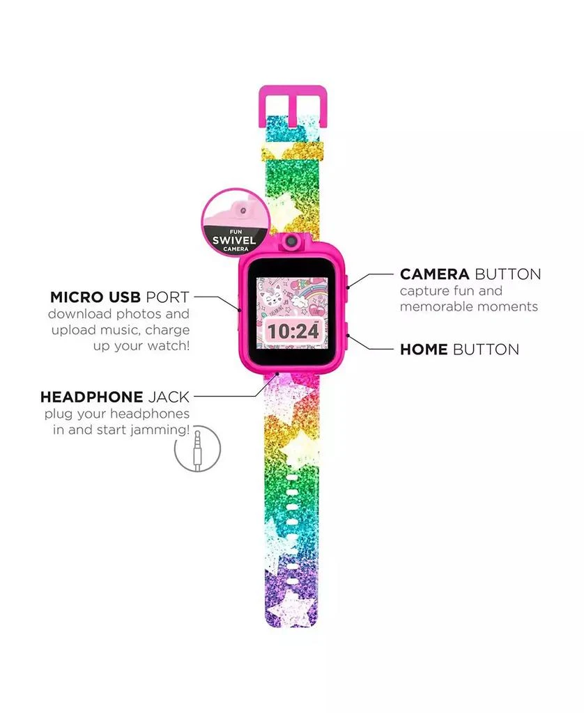 商品Playzoom|Kid's 2 Rainbow Star Print Tpu Strap Smart Watch,价格¥187,第4张图片详细描述