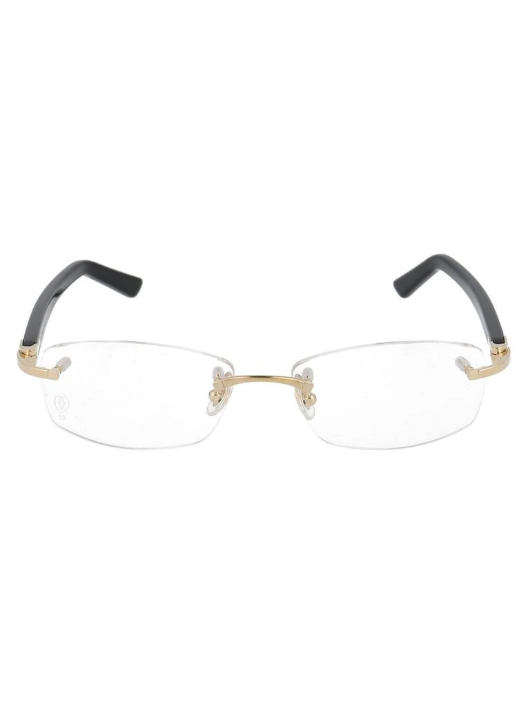 商品Cartier|Cartier Rimless Rectangular Frame Glasses,价格¥6569,第1张图片