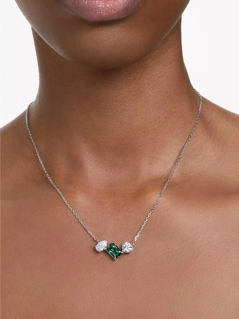 商品Swarovski|Mesmera Rhodium-Plated & Crystal Mixed-Cut Pendant Necklace,价格¥967,第2张图片详细描述