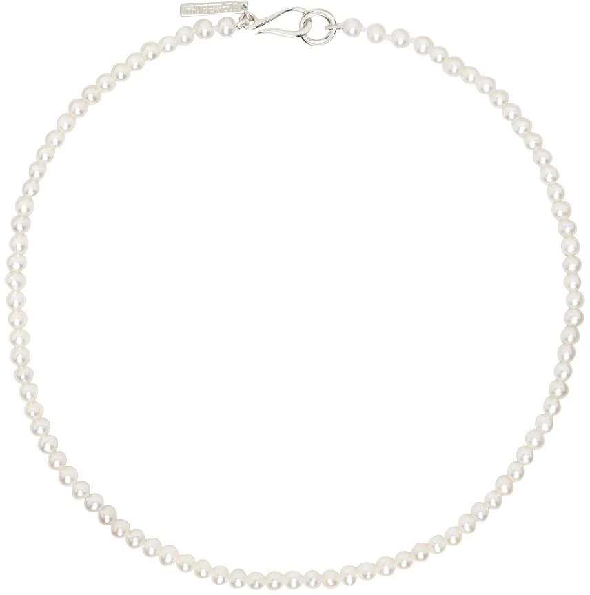 商品Sophie Buhai|SSENSE Exclusive White Pearl Choker,价格¥3824,第1张图片
