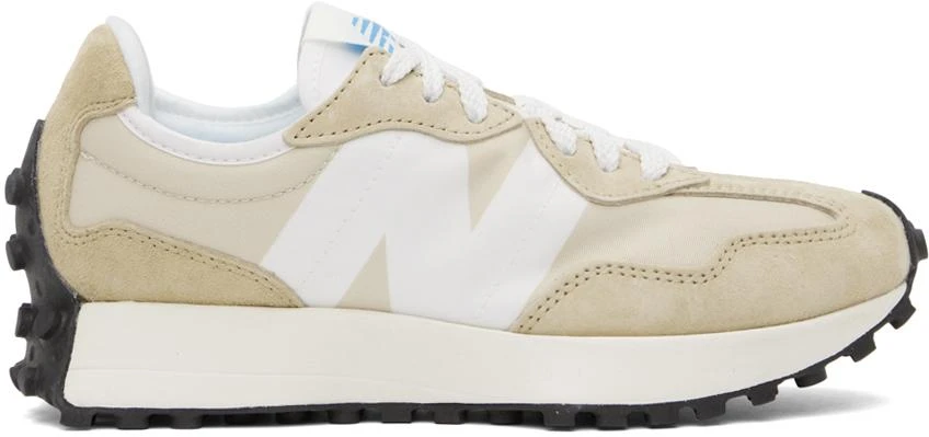 商品New Balance|White & Beige 327 Sneakers,价格¥540,第1张图片