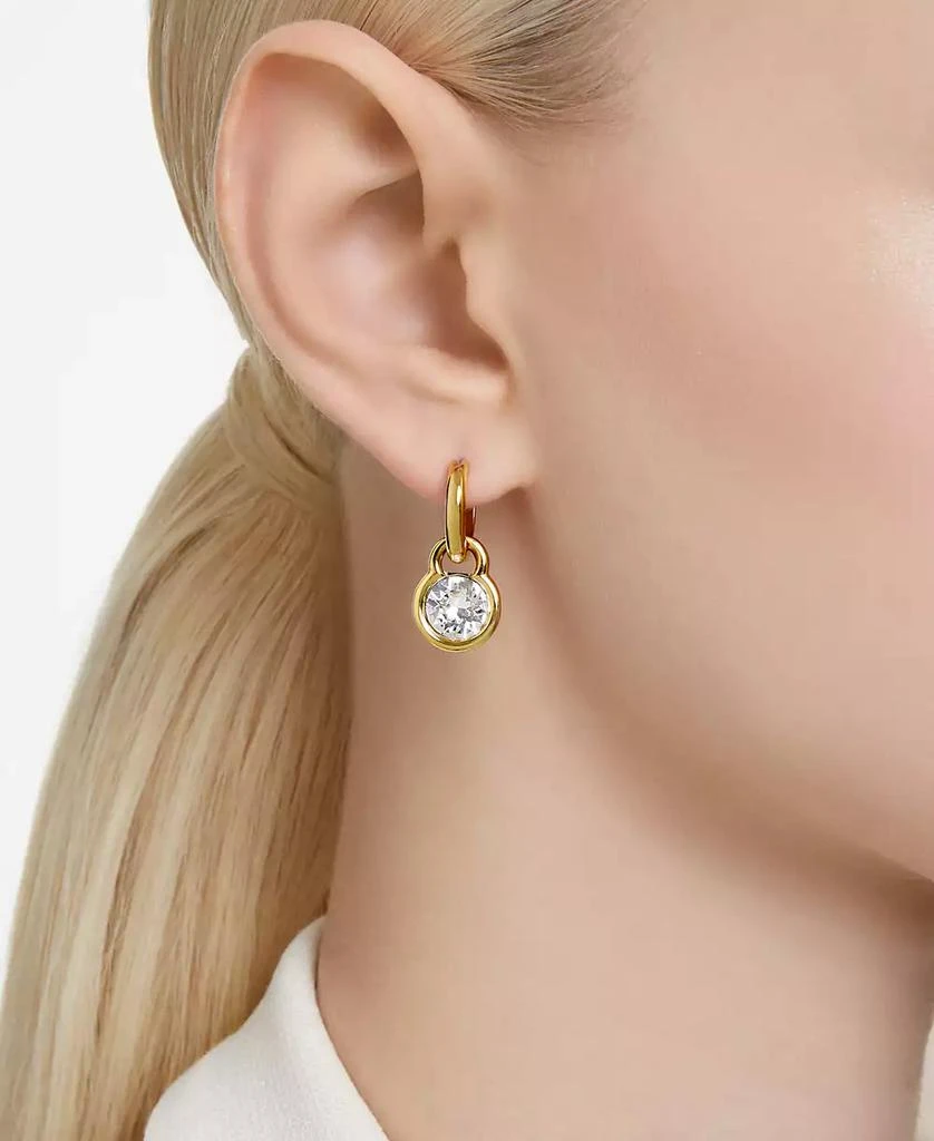 商品Swarovski|Gold-Tone Crystal Charm Dangle Hoop Earrings,价格¥968,第5张图片详细描述