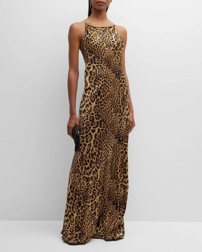 商品Nili Lotan|Elizabeth Leopard Print Silk Gown,价格¥4588,第3张图片详细描述