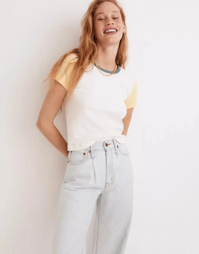 商品Madewell|Rivet & Thread Baby Tee in Colorblock,价格¥160,第1张图片