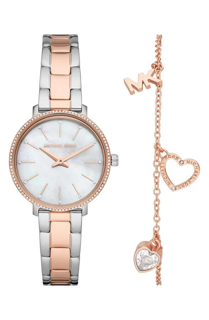 商品Michael Kors|Mini Pyper Bracelet Watch & Bracelet Set, 32mm,价格¥1126,第1张图片