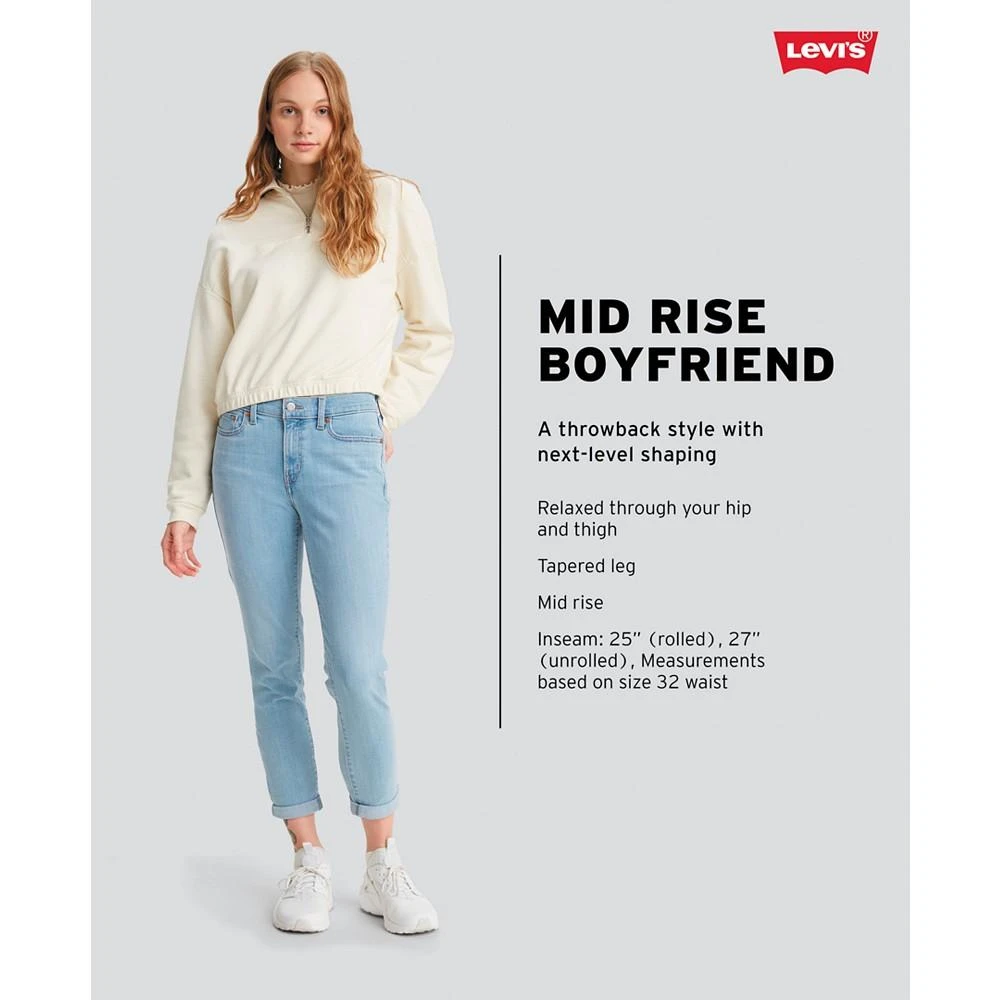 商品Levi's|Women's Relaxed Boyfriend Tapered-Leg Jeans,价格¥312,第4张图片详细描述