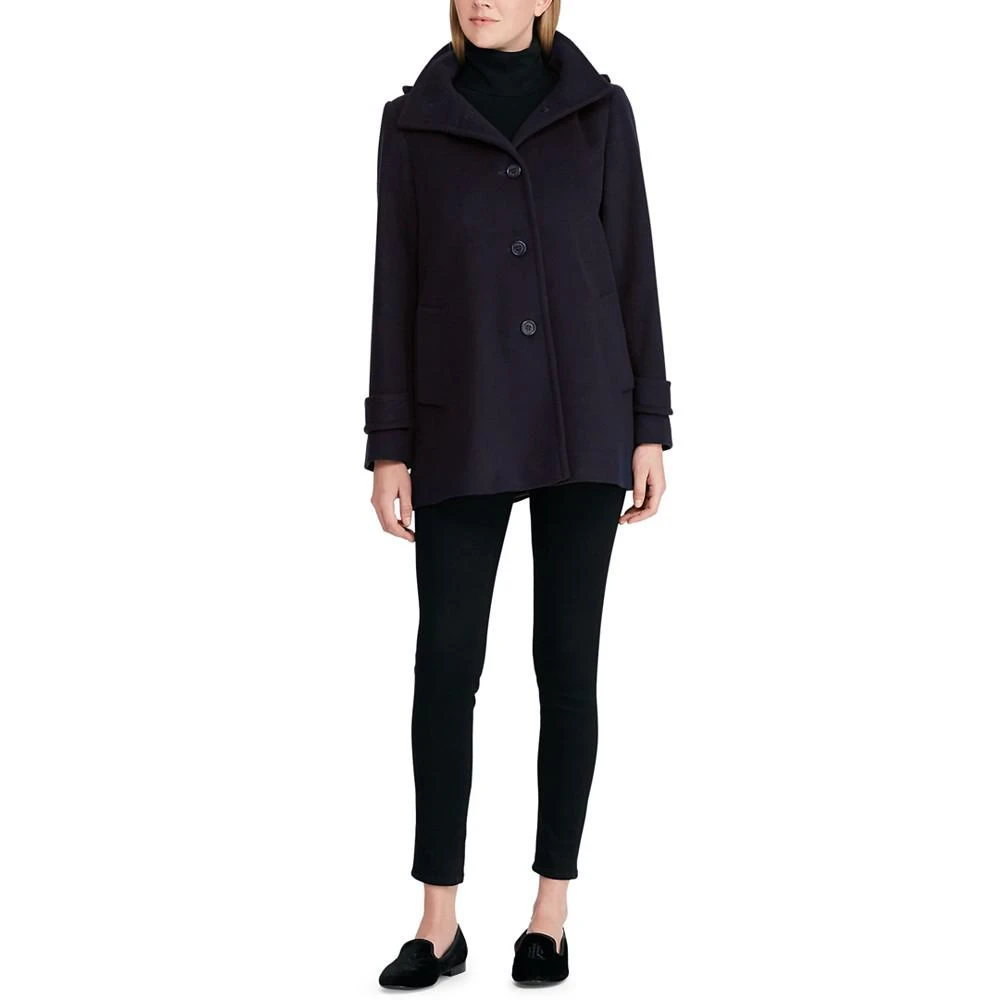 商品Ralph Lauren|Women's Hooded Wool Blend Walker Coat,价格¥1117,第3张图片详细描述