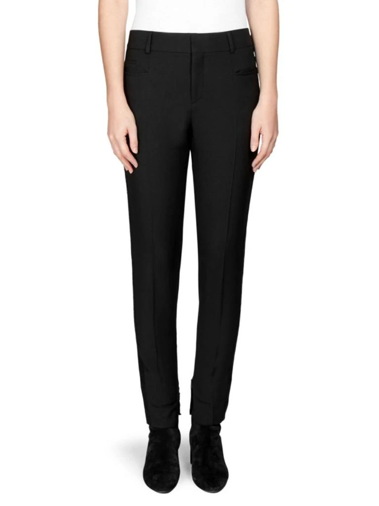 商品Yves Saint Laurent|Saint Laurent - Wool Zip Side Pants,价格¥3255,第1张图片