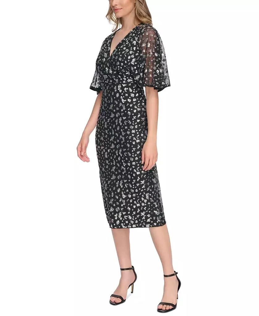 商品Kensie|Women's Sequin Mesh Midi Dress,价格¥1142,第3张图片详细描述