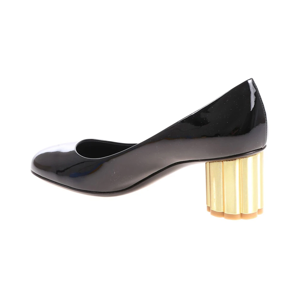 SALVATORE FERRAGAMO 黑色女士高跟鞋 0672733 商品