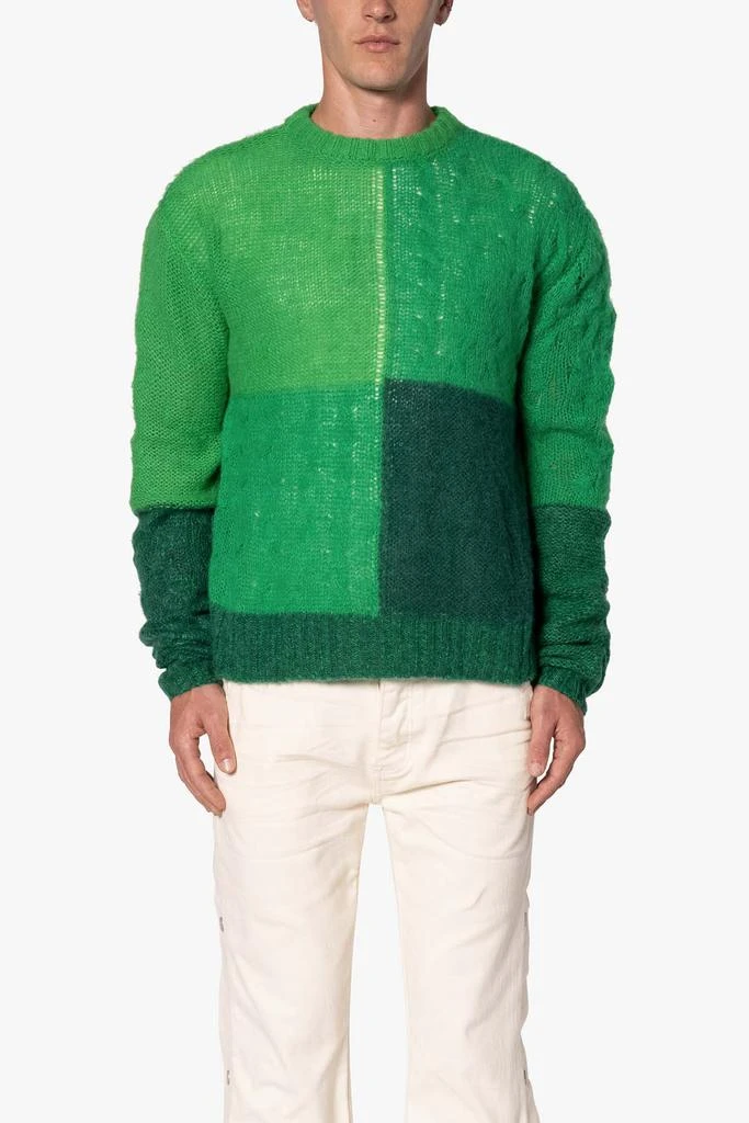 商品MNML|Open Knit Square Sweater - Green,价格¥513,第1张图片