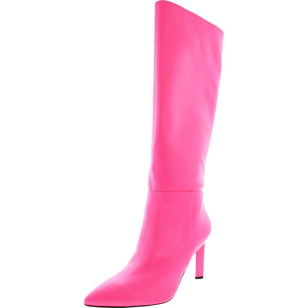 Nine West Womens Eardy 3 Faux Leather Pointed Toe Knee-High Boots商品第2张图片规格展示