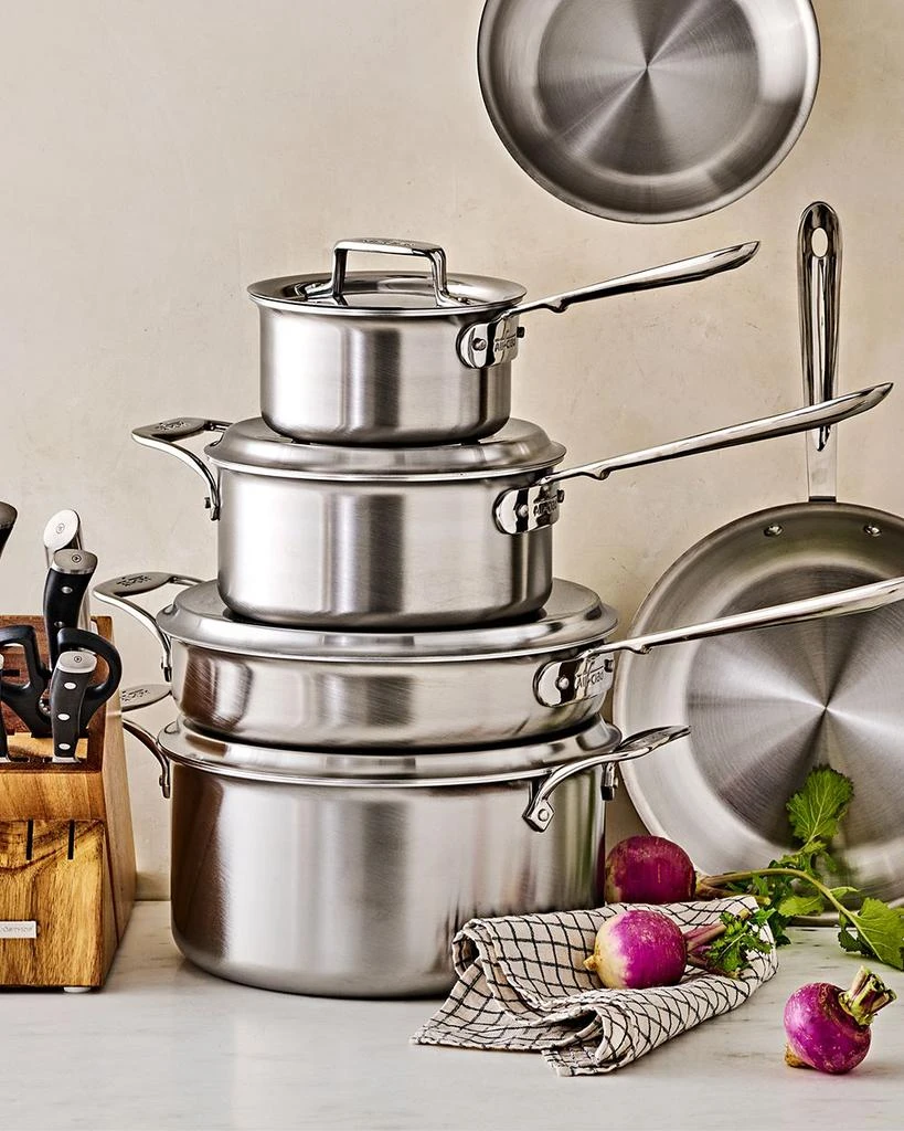 D5 Stainless Brushed 5-Ply Bonded 10-Piece Cookware Set 商品