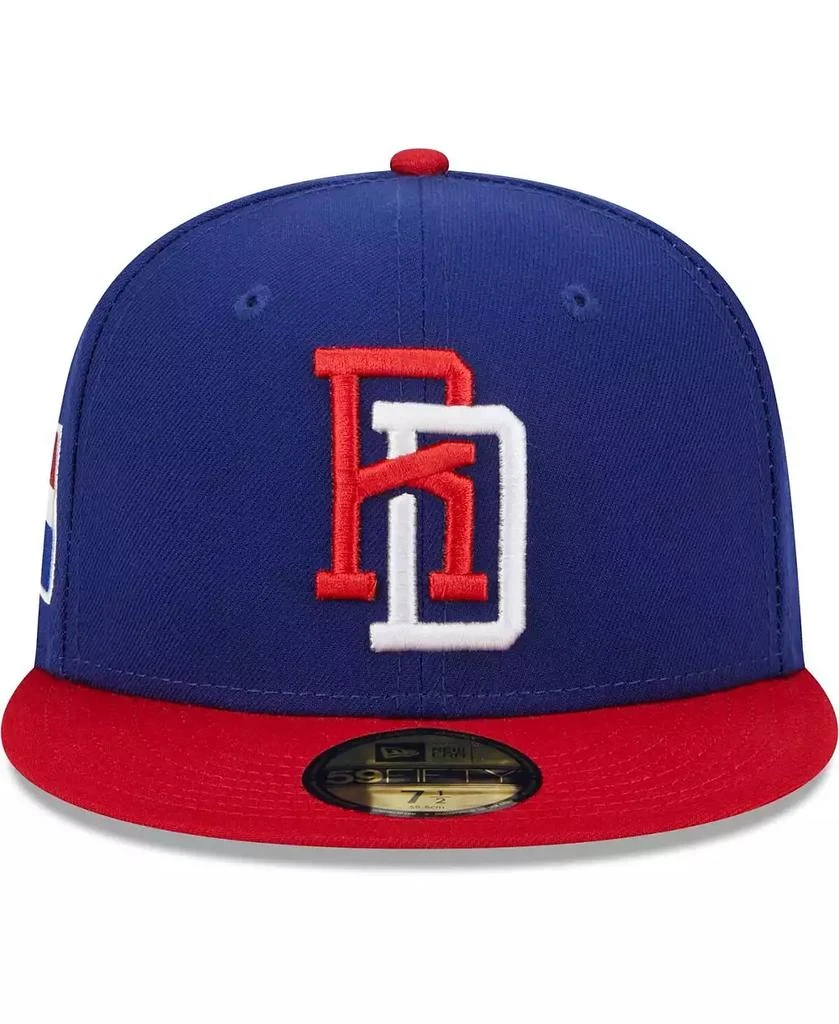 商品New Era|Men's Blue Dominican Republic Baseball 2023 World Baseball Classic 59FIFTY Fitted Hat,价格¥229,第4张图片详细描述