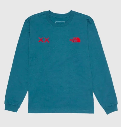 商品The North Face|男款 北面 联名KAWS 长袖卫衣,价格¥548,第1张图片