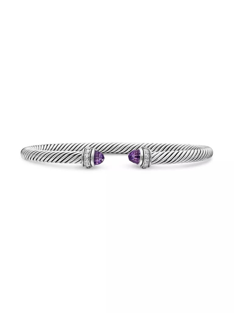 商品David Yurman|Cable Classics Color Bracelet with Pavé Diamonds,价格¥5185,第1张图片