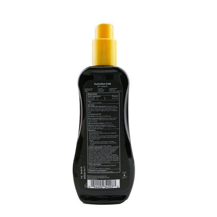 商品Australian Gold|Australian Gold 保湿防晒喷雾 SPF4 237ml/8oz,价格¥104,第3张图片详细描述