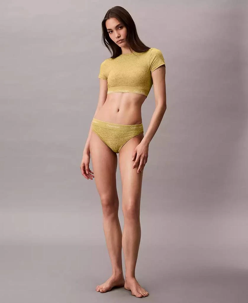 商品Calvin Klein|Women's Icon T-Shirt Logo-Hem Bralette,价格¥177,第5张图片详细描述