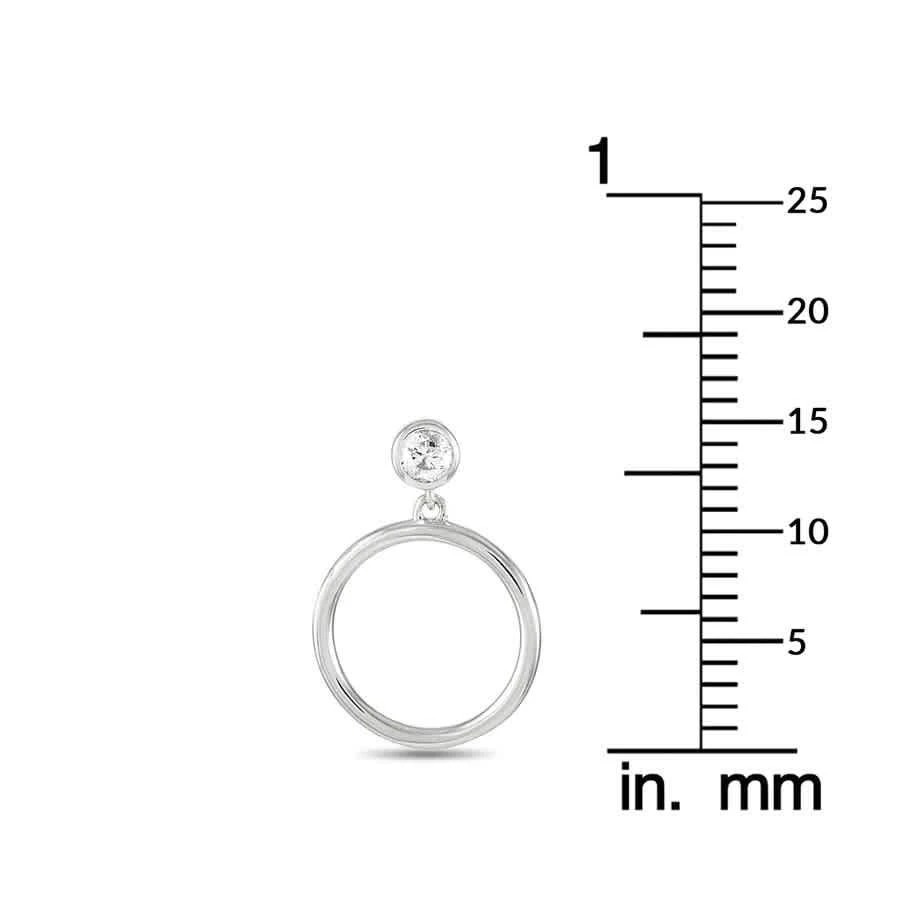 商品LB Exclusive|14K White Gold 0.18 ct Diamond Earrings,价格¥2711,第3张图片详细描述