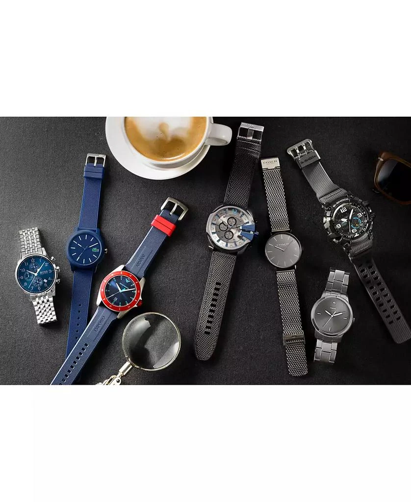 商品Diesel|Men's Chronograph Mega Chief Gray Nylon Strap Watch 51mm,价格¥1507,第3张图片详细描述
