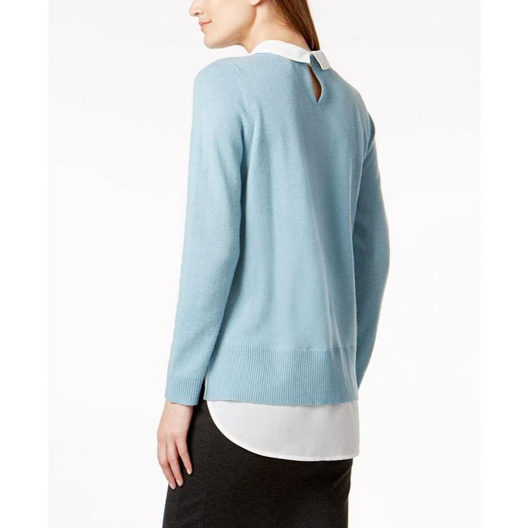 商品Charter Club|Embellished Layered-Look Cashmere Sweater, Created for Macy's,价格¥510,第4张图片详细描述