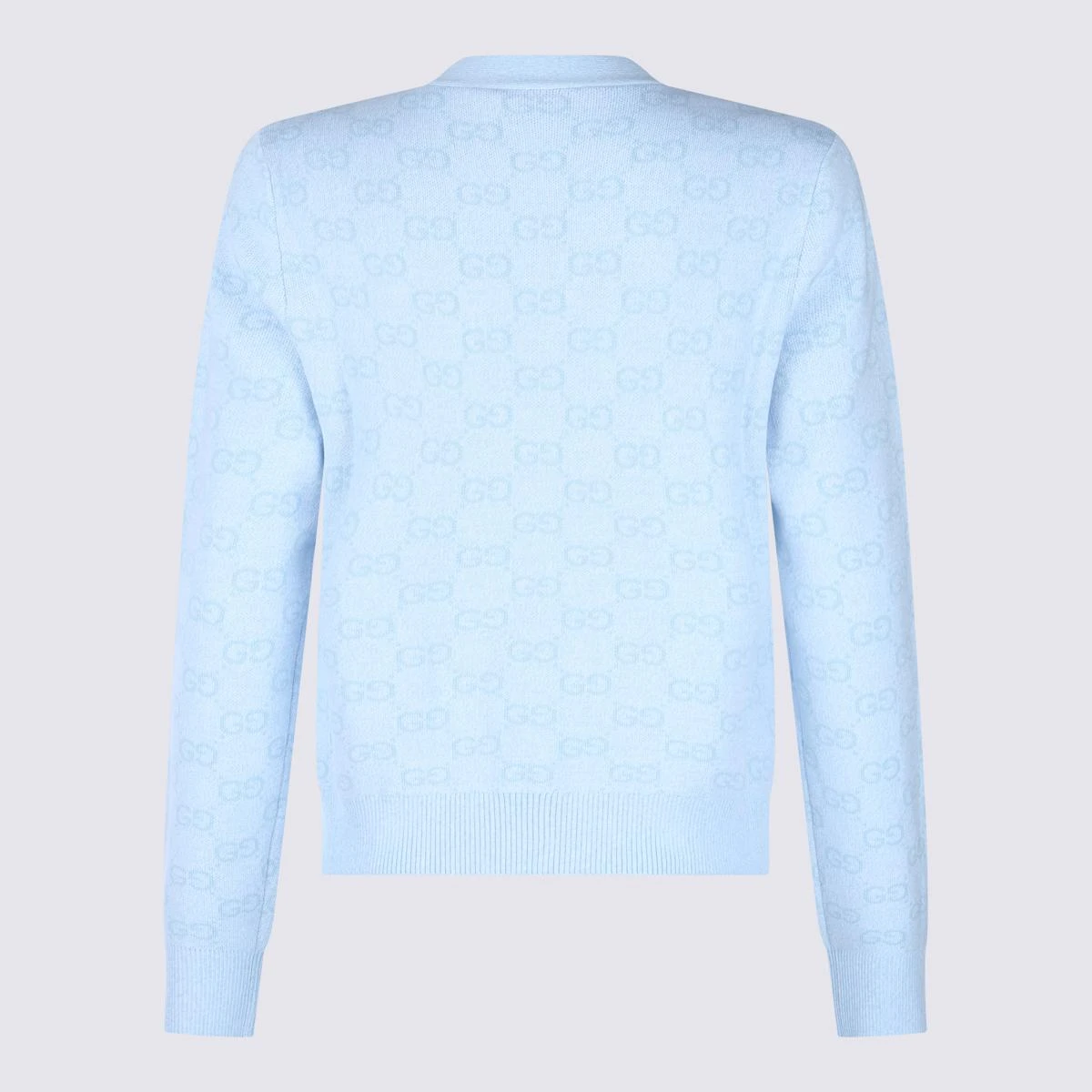 商品Gucci|Gucci 女士针织毛衣 818735XKEOH4546 蓝色,价格¥10029,第3张图片详细描述