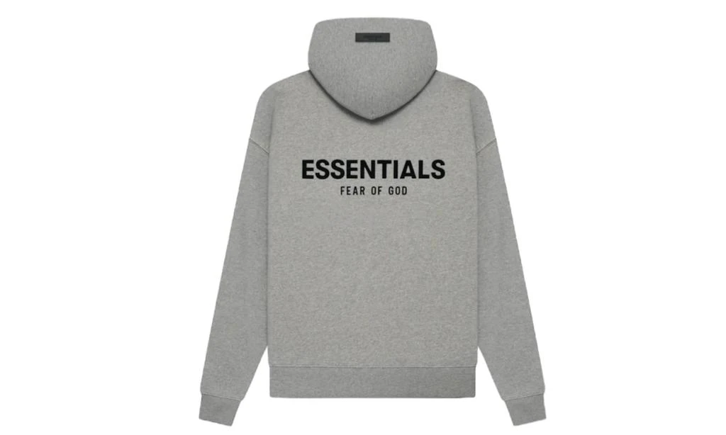 商品Fear of god|Fear of God Essentials Dark Heather Oatmeal Stretch Limo Hoodie,价格¥1766,第1张图片