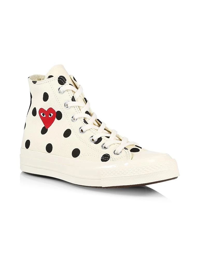 商品Comme des Garcons|CdG PLAY x Converse Men's Chuck Taylor All Star Polka Dot High-Top Sneakers,价格¥1117,第2张图片详细描述