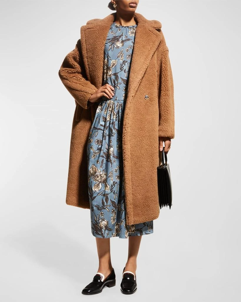 商品Max Mara|Double-Breasted Camel Hair Blend Teddy Coat,价格¥34903,第3张图片详细描述