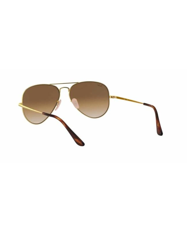 商品Ray-Ban|Ray-Ban Gold Metal Pilot Light Brown Unisex Sunglasses RB3689 914751 58,价格¥764,第3张图片详细描述
