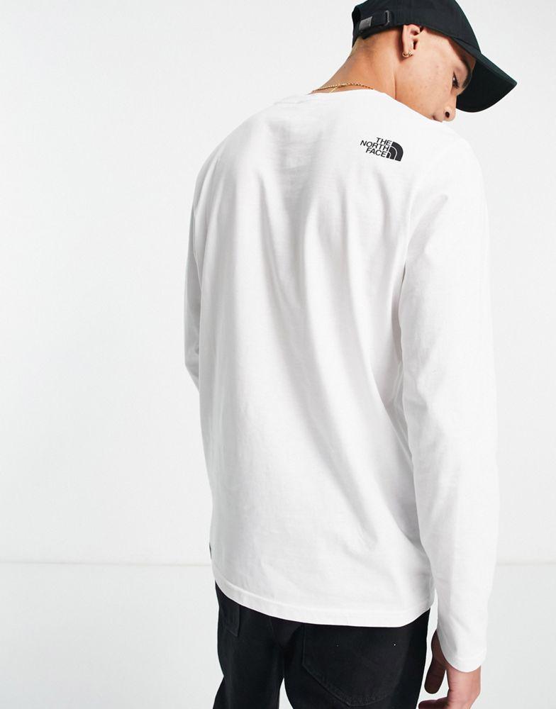 The North Face Standard logo long sleeve t-shirt in white商品第3张图片规格展示