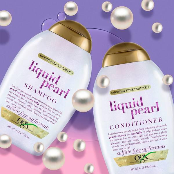 OGX Smooth and Shine Enhance Liquid Pearl Shampoo 385ml商品第3张图片规格展示