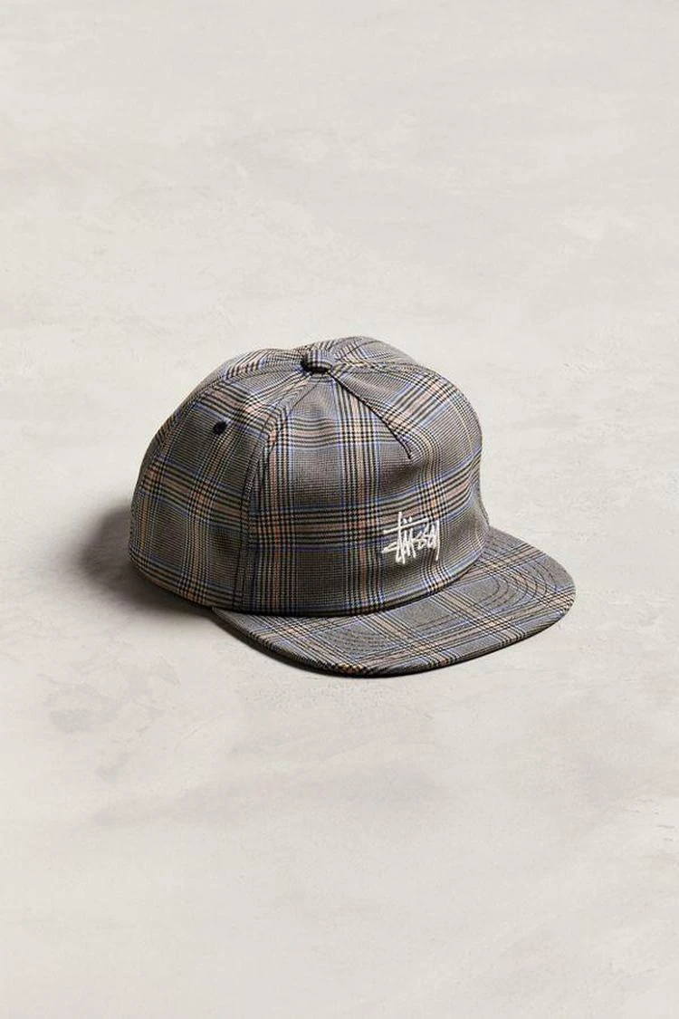 商品STUSSY|Stussy Glen Plaid Snapback Hat,价格¥227,第1张图片