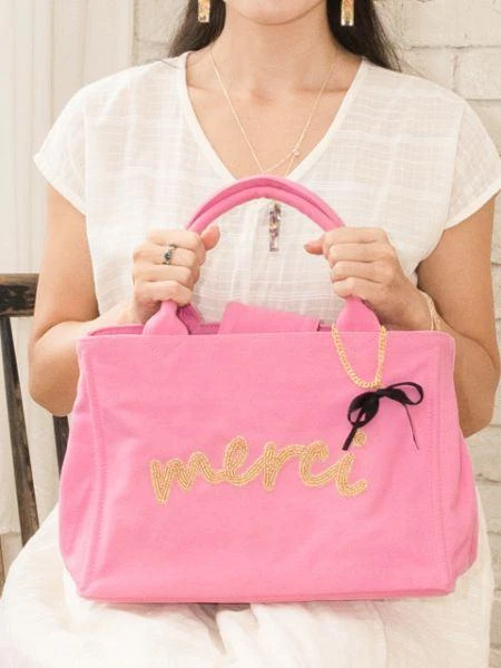 商品欧州航路|MERCI Canvas Hand Bag,价格¥332,第2张图片详细描述