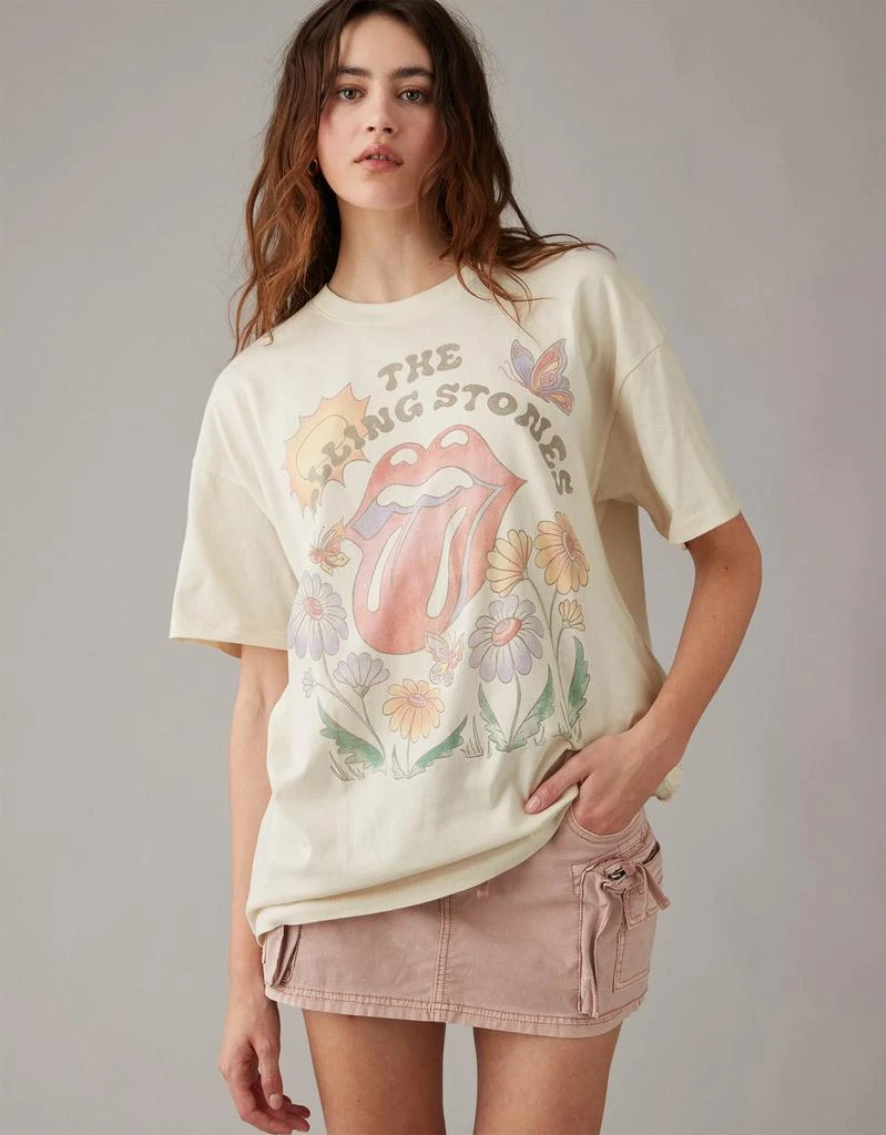 商品AE|AE Oversized Rolling Stones Graphic T-Shirt,价格¥80,第1张图片