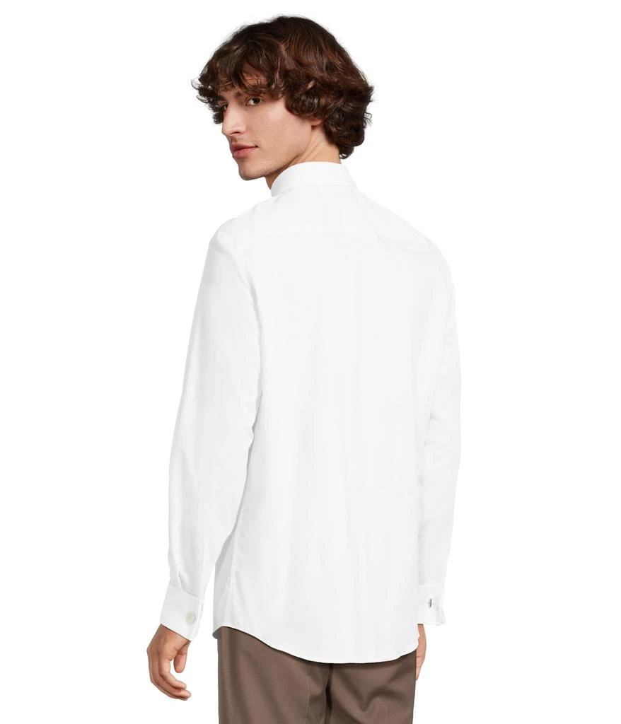 商品Calvin Klein|Dress Shirt Regular Fit Non Iron Herringbone French Cuff,价格¥367,第3张图片详细描述