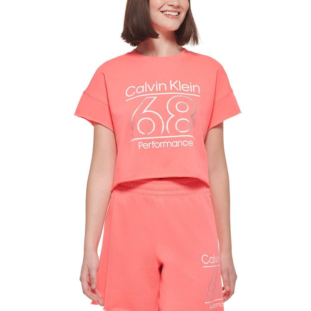 商品Calvin Klein|Women's Cropped Logo T-Shirt,价格¥146,第6张图片详细描述