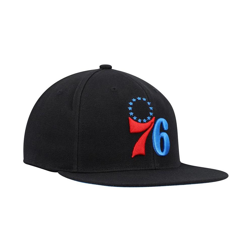 Men's Black Philadelphia 76ers Highlighter Team Pop Snapback Hat商品第2张图片规格展示