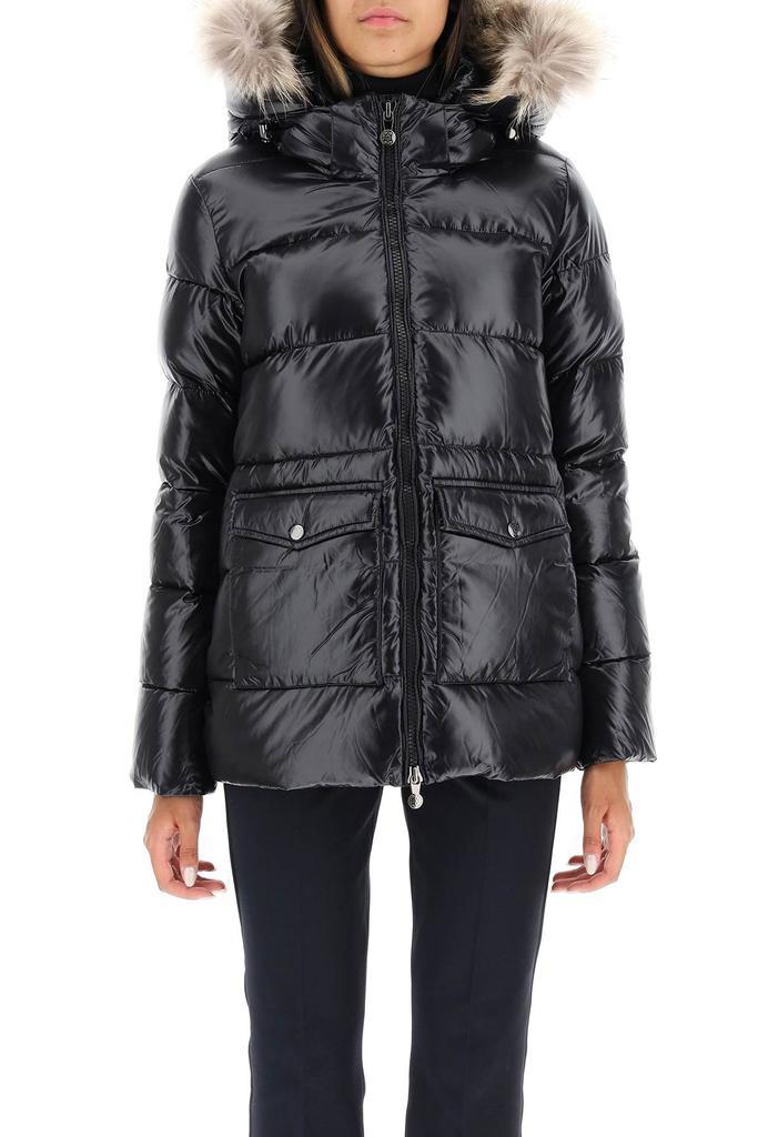 商品PYRENEX|Pyrenex authentic Shiny Fur Hooded Down Jacket,价格¥4086,第4张图片详细描述