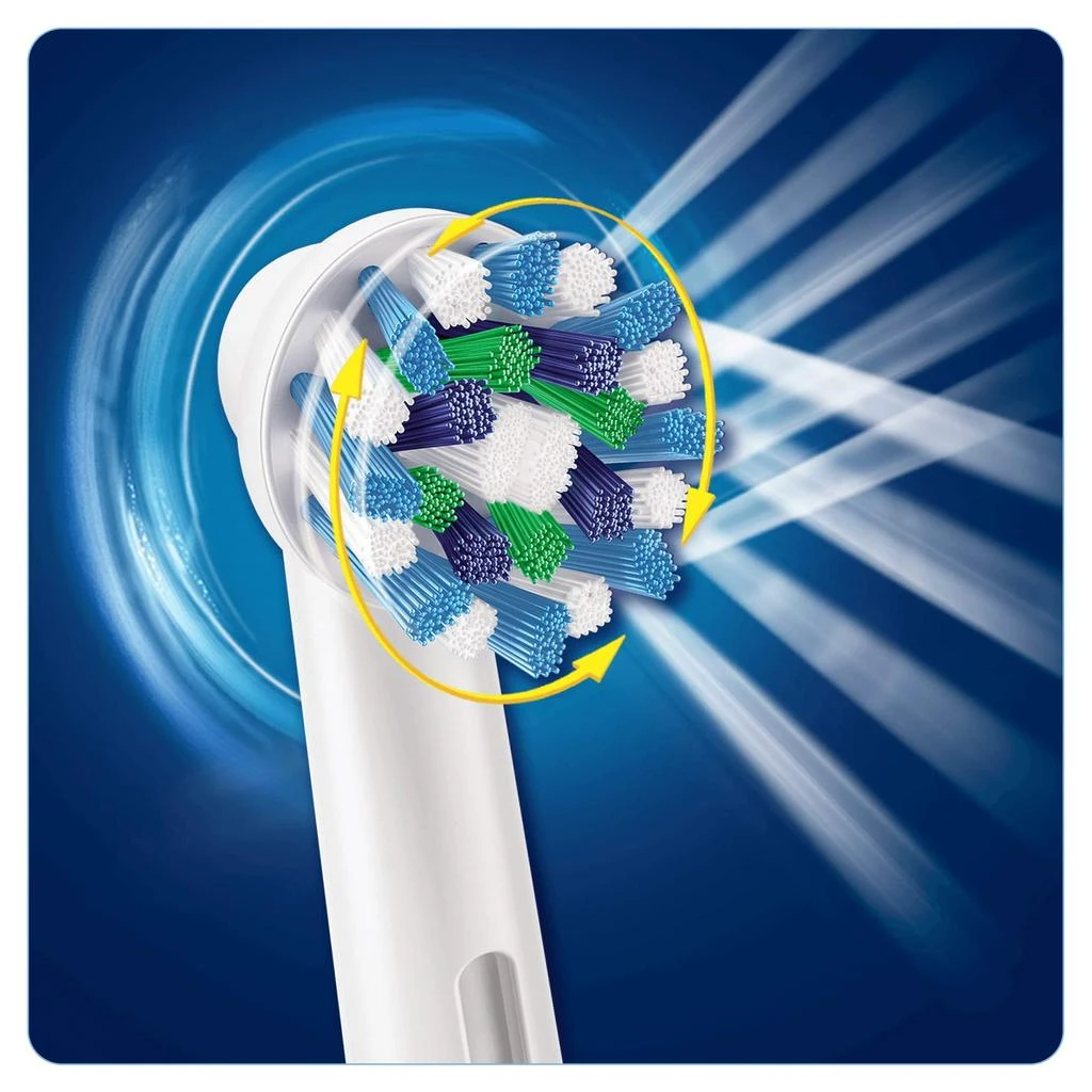 商品Oral-B|Oral B Cross Action Electric Toothbrush Replacement Brush Heads Refill, 4Count,价格¥149,第2张图片详细描述